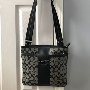 COACH Crossbody File Bag PVC coated Canvas